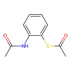 S-(2-acetamidophenyl) ethanethioate structure