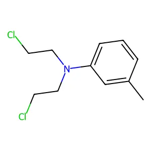N,N-双(2-氯乙基)-3-甲基苯胺 structure