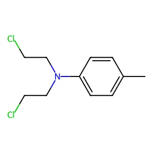 p-Toluidine, N,N-bis(2-chloroethyl)- structure