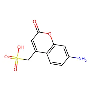 7-氨基香豆素-4-甲磺酸 structure