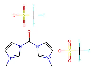 1,1'-Carbonylbis(3-methylimidazolium) triflate structure