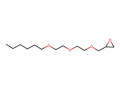 2-(2-Hexyloxyethoxy)-1-(oxiran-2-ylmethoxy)ethane structure