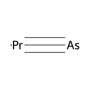 Praseodymium arsenide (PrAs) structure