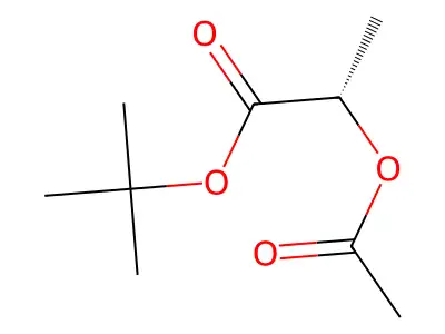 Tert-butyl 2-acetoxypropanoate structure