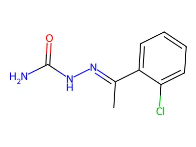 Hydrazinecarboxamide, 2-[1-(2-chlorophenyl)ethylidene]- structure