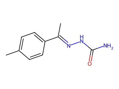 2-[(E)-1-(4-methylphenyl)ethylidene]-1-hydrazinecarboxamide structure