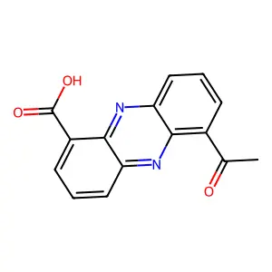 6-Acetylphenazine-1-carboxylic acid structure