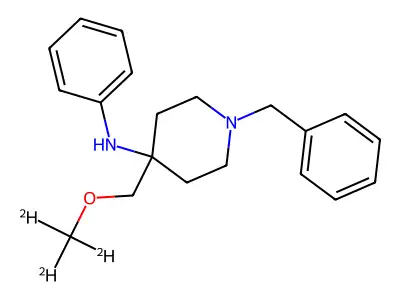 1-Benzyl-4-(methoxymethyl)-N-phenylpiperidin-4-amine structure