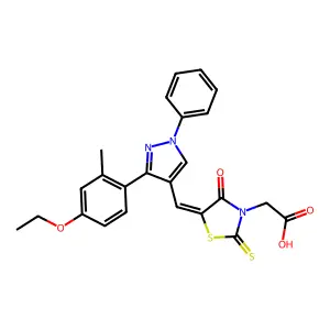 rhodanine derivative, 37 structure