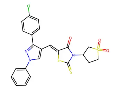 rhodanine derivative, 45 structure