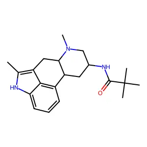N-(2,6-dimethylergoline-8-yl)-2,2-dimethylpropanamide structure