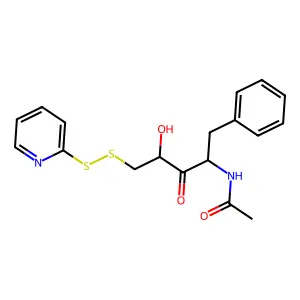 2-(N'-Acetylphenylalanyl)hydroxyethyl 2'-pyridyl disulfide structure