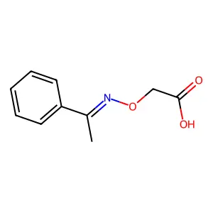 2-(1-苯基亚甲基氨基)氧基乙酸 structure
