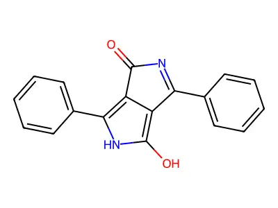 3,6-Diphenyl-2,5-dihydropyrrolo[3,4-c]pyrrole-1,4-dione structure