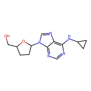 Adenosine, N-cyclopropyl-2',3'-dideoxy- structure