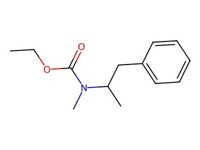 Methamphetamine ethyl carbamate structure