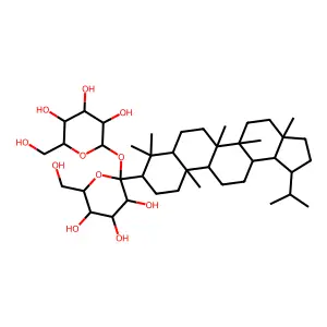 Lupanol 3-beta-diglucoside structure