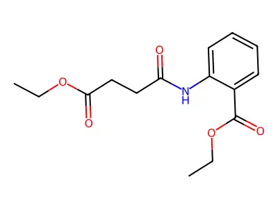 Ethyl 2-(4-ethoxy-4-oxobutanamido)benzoate structure