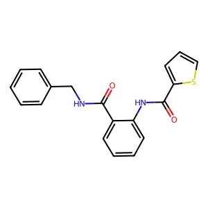 N-[2-(benzylcarbamoyl)phenyl]thiophene-2-carboxamide structure