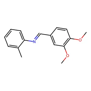 N-(3,4-Dimethoxybenzylidene)-o-toluidine structure