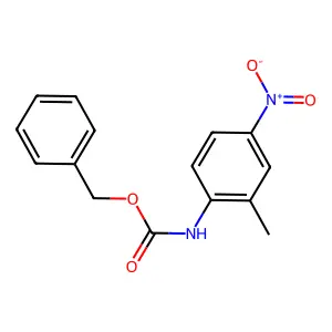 N-(2-甲基-4-硝基苯基)氨基甲酸苄酯 structure