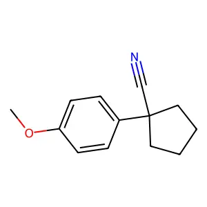 1-(4-甲氧基苯基)环戊烷甲腈 structure