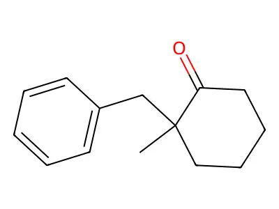 2-Benzyl-2-methylcyclohexan-1-one structure