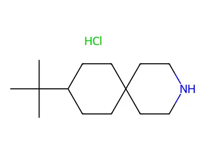 3-Azaspiro[5.5]undecane,9-(1,1-dimethylethyl)-, hydrochloride (1:1) structure