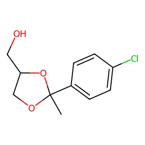 2-(4-Chlorophenyl)-2-methyl-1,3-dioxolane-4-methanol structure