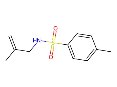 Benzenesulfonamide, 4-methyl-N-(2-methyl-2-propenyl)- structure