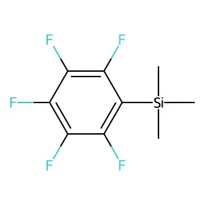 Trimethyl(pentafluorophenyl)silane structure