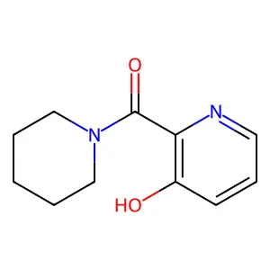 1-((3-Hydroxy-2-pyridyl)carbonyl)piperidine structure