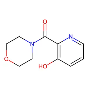 4-((3-Hydroxy-2-pyridyl)carbonyl)morpholine structure