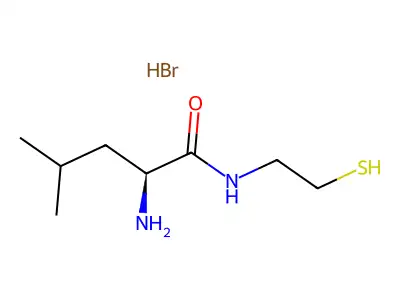 Leucinamide, N-(2-mercaptoethyl)-, hydrobromide structure