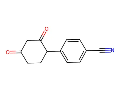 4-(2,4-Dioxocyclohexyl)benzonitrile structure