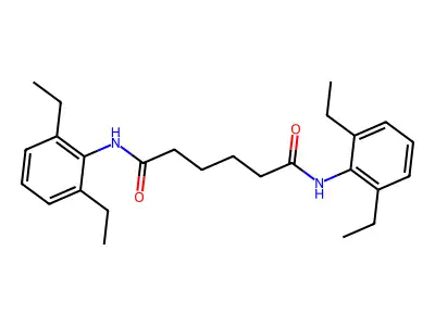 N,N'-bis(2,6-diethylphenyl)hexanediamide structure