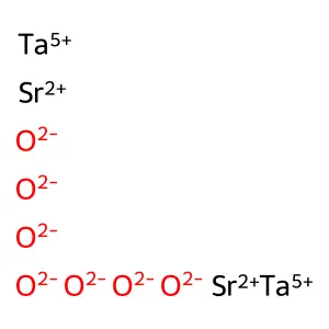 Strontium tantalum oxide (SrTa2O6) structure