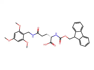 Fmoc-Gln(Tmob)-OH structure