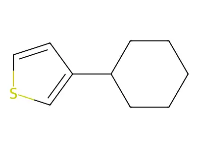 3-Cyclohexylthiophene structure