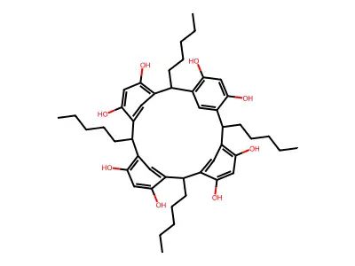 2,8,14,20-Tetrapentylcalixresorc[4]arene structure