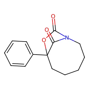 7-Phenyl-9,10-dioxo-1-aza-8-oxabicyclo(5.2.1)decane structure