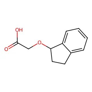 2-(2,3-二氢-1H-茚-1-基氧基)乙酸 structure