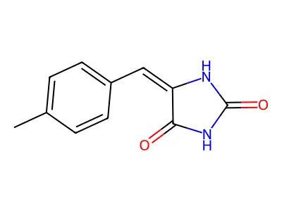 5-(p-Methylbenzylidene)-hydantoin structure