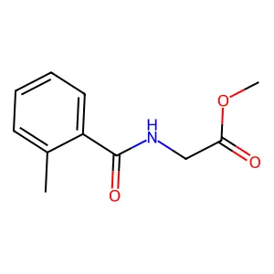 Methyl N-(2-methylbenzoyl)glycinate structure
