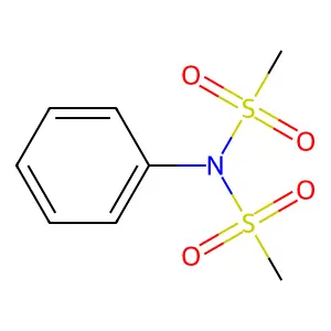 N,N-Di-(Me sulfonyl)-aniline structure
