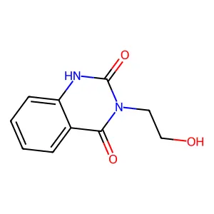 3-(2-hydroxyethyl)-1H,3H-quinazoline-2,4-dione structure