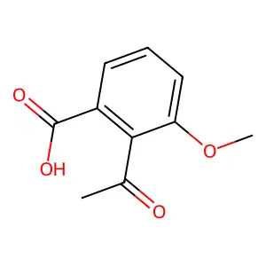 2-乙酰基-3-甲氧基苯甲酸 structure