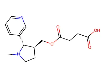 4-[(1-Methyl-2-pyridin-3-ylpyrrolidin-3-yl)methoxy]-4-oxobutanoic acid structure