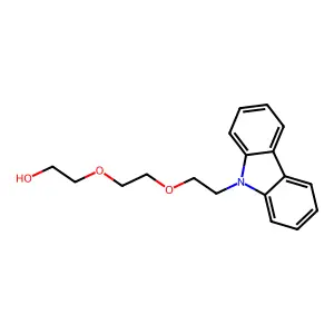2-(2-(2-(9H-carbazol-9-yl)ethoxy)ethoxy)ethanol structure