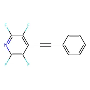 2,3,5,6-Tetrafluoro-4-(2-phenylethynyl)pyridine structure